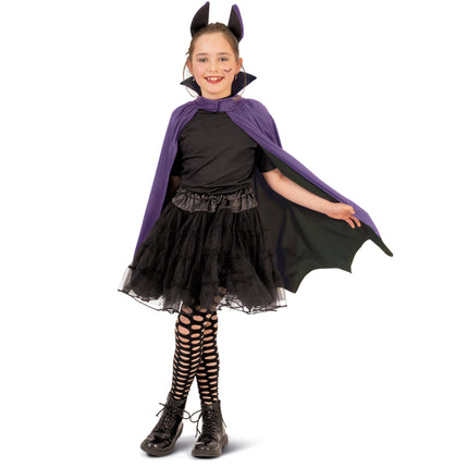 Funny Fashion Vleermuis cape kinderen