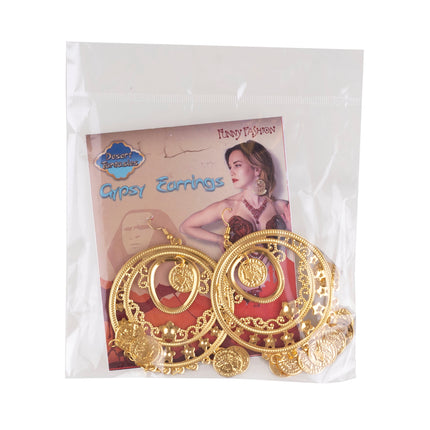 Funny Fashion Zigeuner oorbellen goud