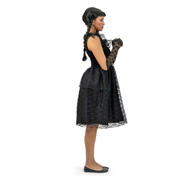 Funny Fashion Zwarte halloween jurk heks Bella