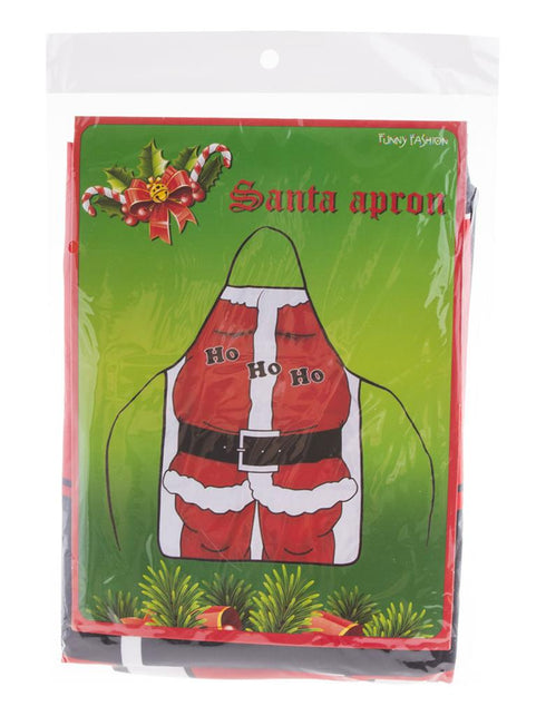 Kerstmanschort van Funny Fashion in de verpakking met kerstdecoratie op de voorkant