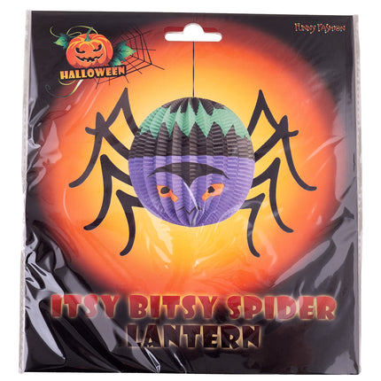 Lampion spin in verpakking van Funny Fashion, papieren spinlampion voor Halloweenversiering