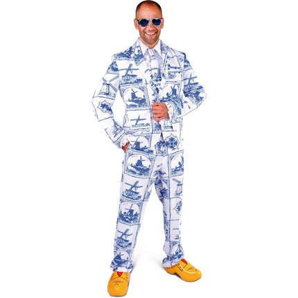 Magic by Freddy's Delfts blauw Volendam pak heren