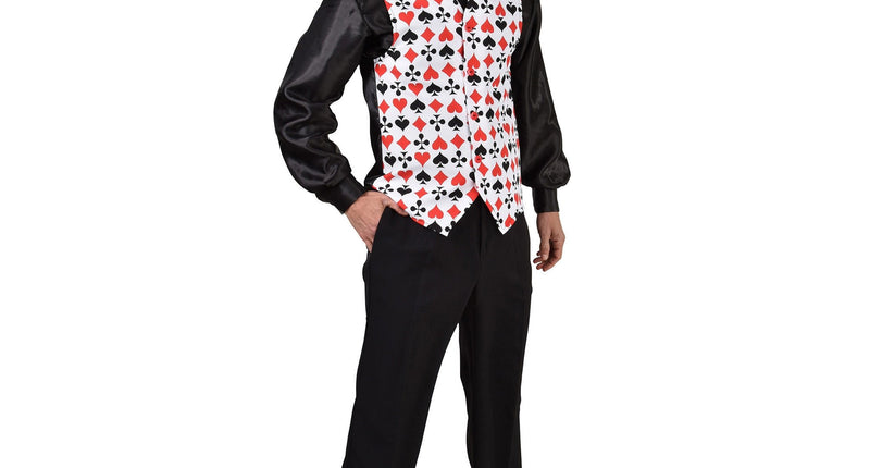 Magic by Freddy's Gilet vest kaarten print heren