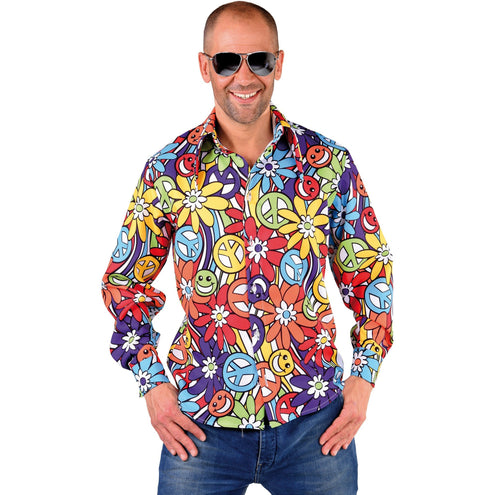 Magic by Freddy's Hippie overhemd blouse smileys