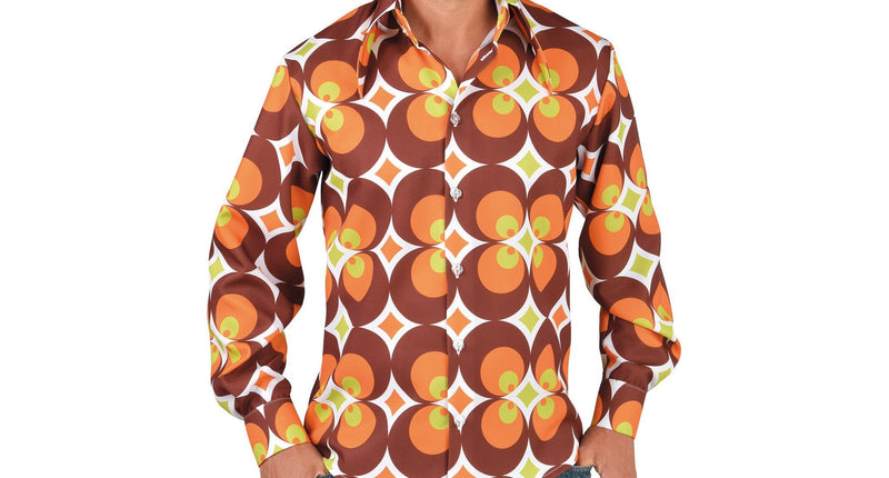 Magic by Freddy's Jaren 60 overhemd cirkels heren