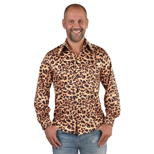Magic by Freddy's Luipaard overhemd blouse heren