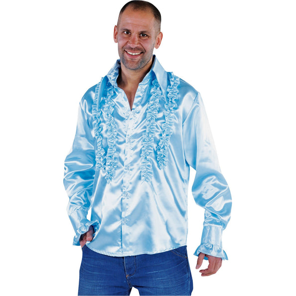 Magic by Freddy's Ruche blouse overhemd blauw heren