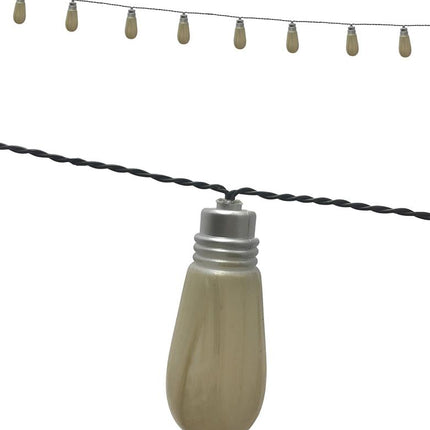 Opgehangen lichtslinger Halloween met bengelende peerlampjes voor griezelige sfeerverlichting