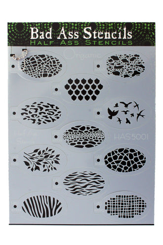 PartyXplosion Bad Ass HALF ASS Schmink sjabloon ORGANIC