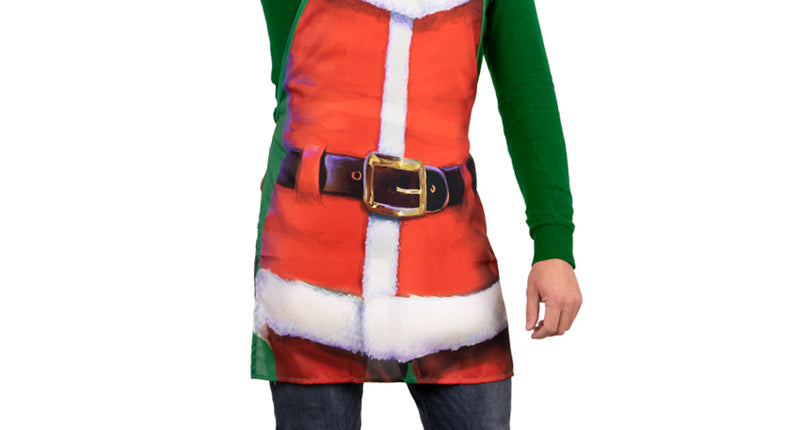 PartyXplosion Keukenschort Xmas Santa man