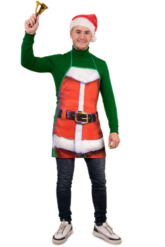 PartyXplosion Keukenschort Xmas Santa man
