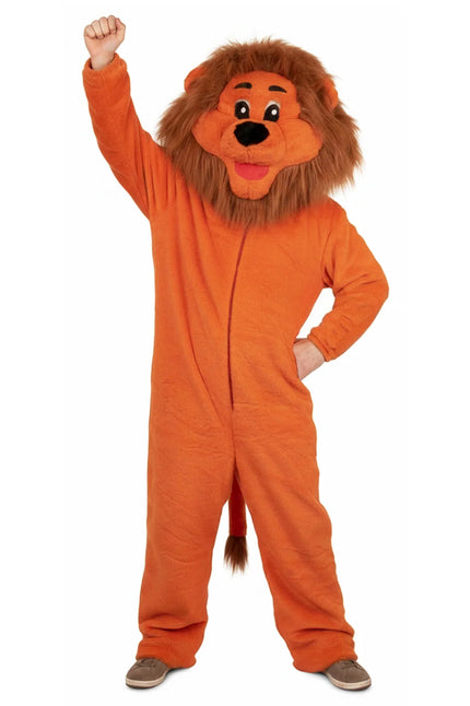 PartyXplosion Oranje leeuw mascotte pak Loekie
