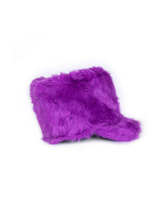 PartyXplosion Pluche fanfare hoed harmonie paars 15 cm