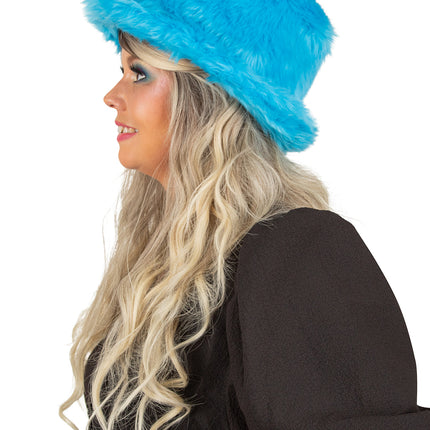 PartyXplosion Pluche vissershoed turquoise