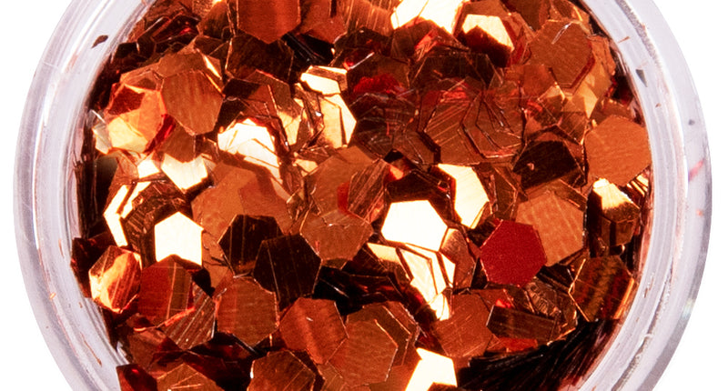 PXP Professional Colours PXP biologisch afbreekbare chunky glitter Koper Oranje 2,5 gram