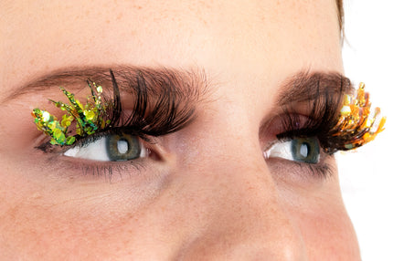 PXP Professional Colours PXP fluorescerende glitter wimpers Bi-color geel en groen