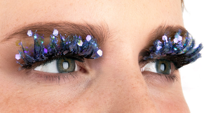 PXP Professional Colours PXP fluorescerende glitter wimpers blauw