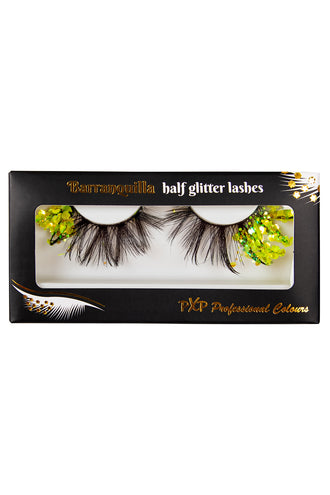 PXP Professional Colours PXP fluorescerende glitter wimpers Groen