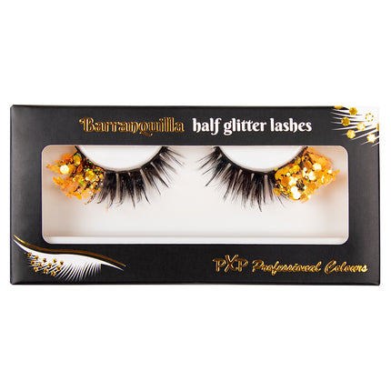 PXP Professional Colours PXP fluorescerende glitter wimpers Oranje