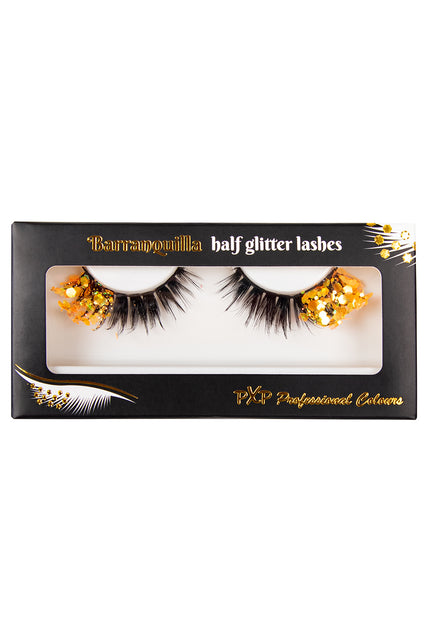 PXP Professional Colours PXP fluorescerende glitter wimpers Oranje