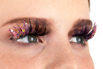 PXP Professional Colours PXP fluorescerende glitter wimpers Zachtroze