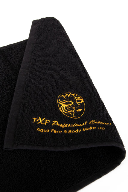 PXP Professional Colours PXP handdoekje zwart met goud borduursel
