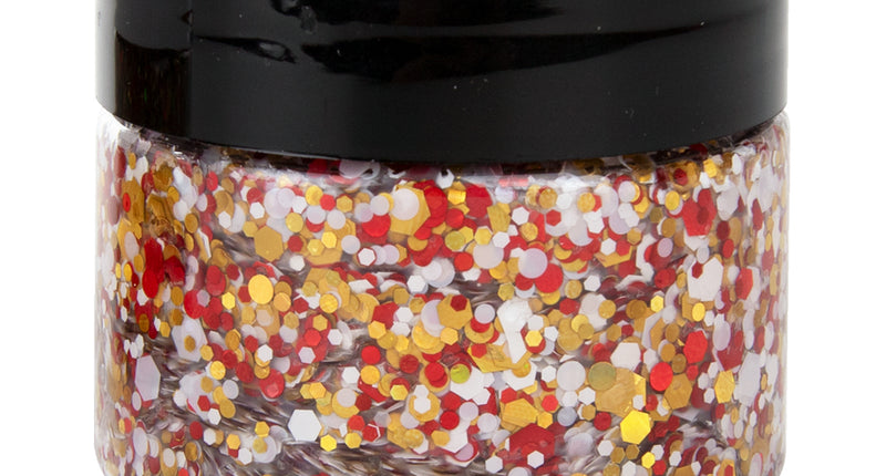 PXP Professional Colours PXP Pressed chunky glitter creme groot rood wit geel 40 ml