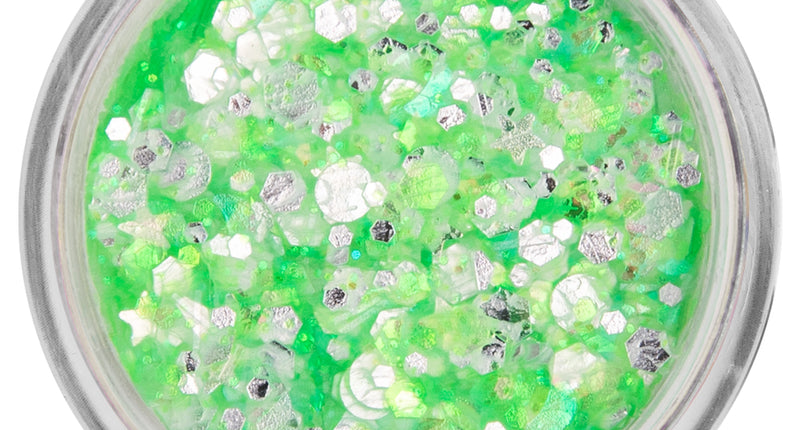 PXP Professional Colours PXP Pressed chunky glitter creme neon smaragd snoepjes 10 ml