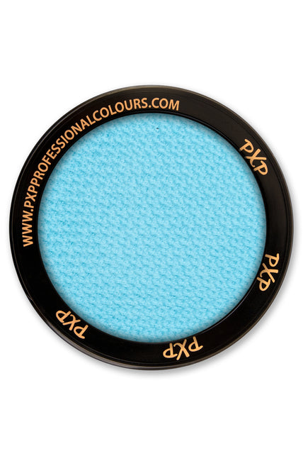 PXP schmink baby blauw 10 gram, ronde pan pastelblauwe waterschmink in zwart doosje