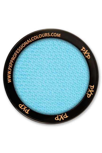 PXP schmink baby blauw 10 gram, ronde pan pastelblauwe waterschmink in zwart doosje