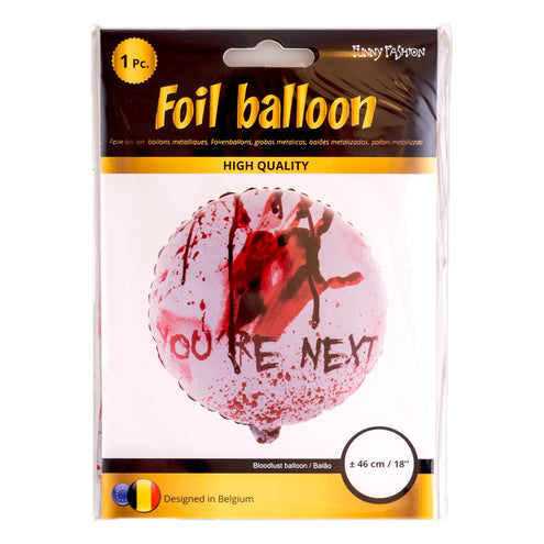 Verpakking van de folie ballon Halloween met 1 stuk, ronde bloedballon van ongeveer 46 cm