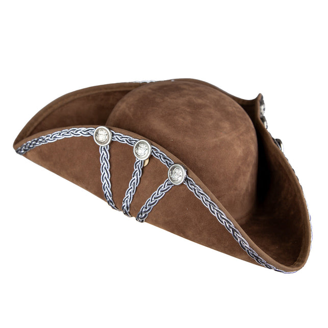 Wicked Costumes Bruine Piratenhoed deluxe