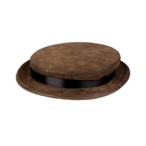 Wicked Costumes Bruine Suede Hoge Hoed