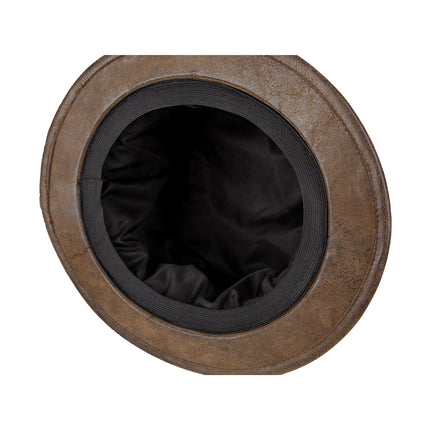 Wicked Costumes Bruine Suede Hoge Hoed