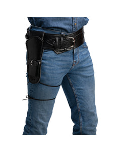 Wicked Costumes Cowboy holster deluxe - zwart