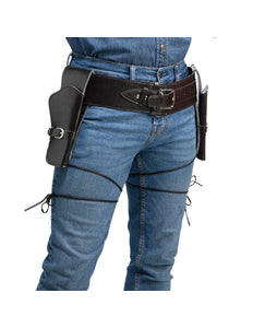 Wicked Costumes Cowboy riem deluxe met 2 holsters