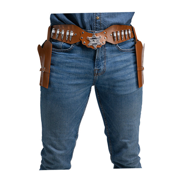 Wicked Costumes Cowboy riem met 2 holsters