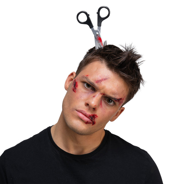 Wicked Costumes Diadeem schaar in hoofd