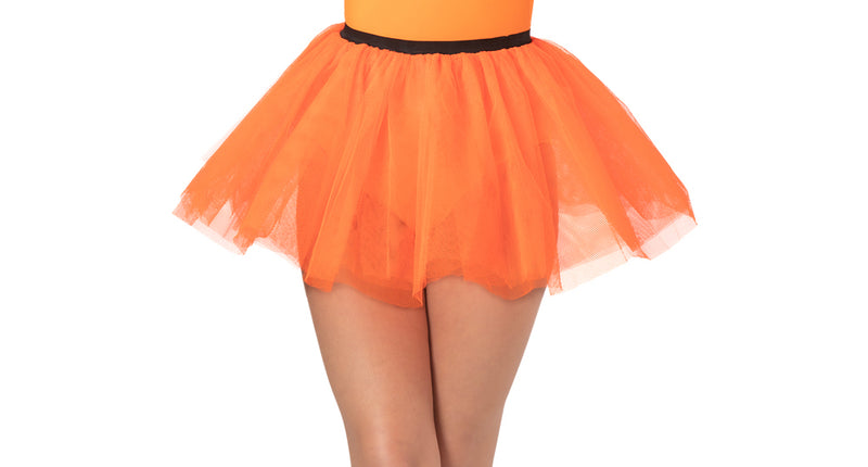 Wicked Costumes Disco rokje oranje voor kids