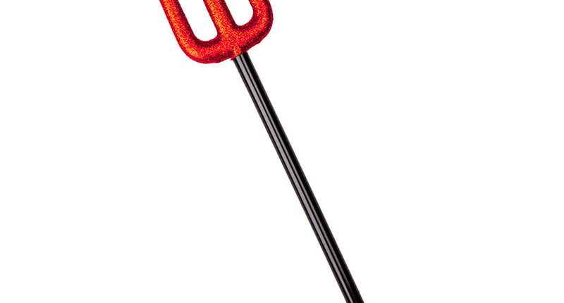 Wicked Costumes Duivels Drietand - Rood Sparkle