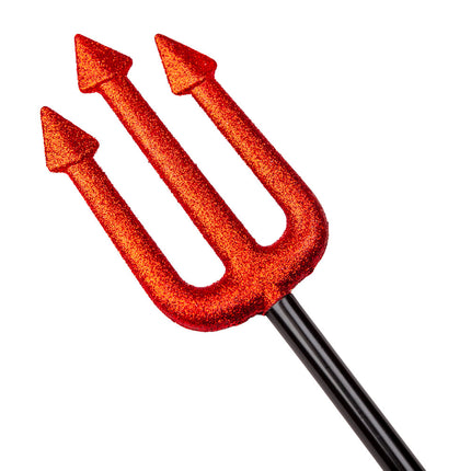 Wicked Costumes Duivels Drietand - Rood Sparkle
