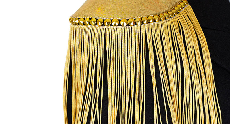 Wicked Costumes Epauletten shiny goud franjes