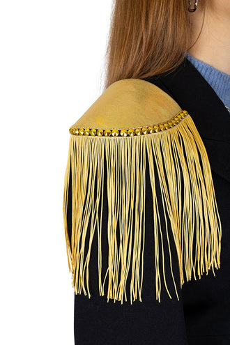 Wicked Costumes Epauletten shiny goud franjes
