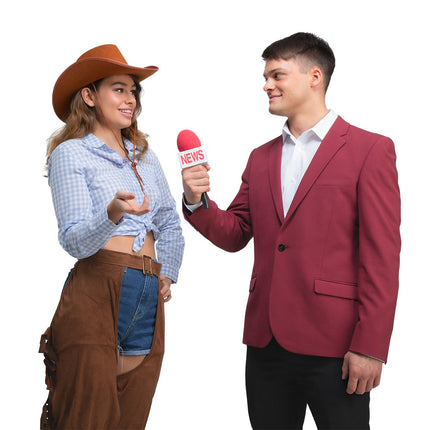 Wicked Costumes Grappige Nieuws Microfoon