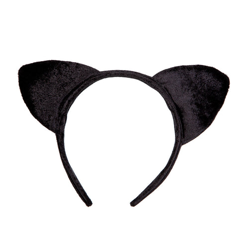 Wicked Costumes Kattenoortjes zwart velours