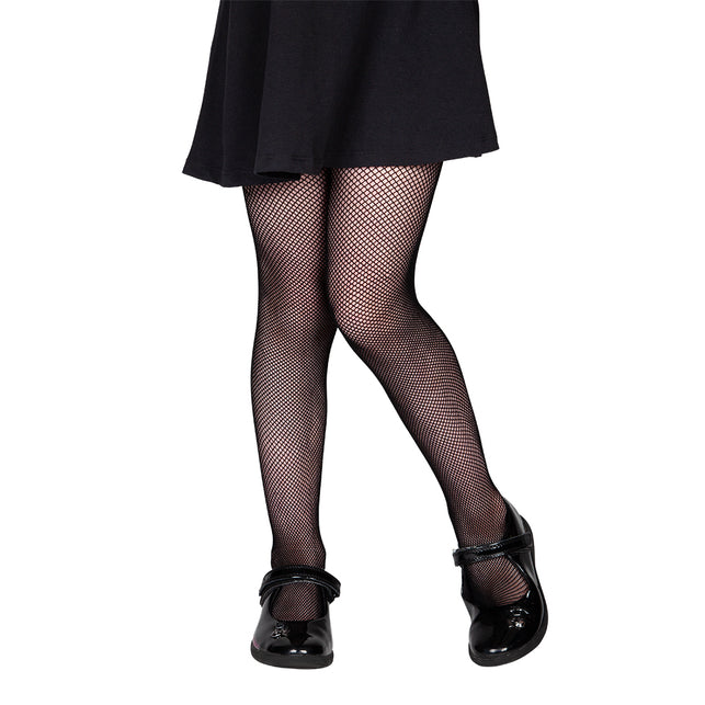 Wicked Costumes Kindermaillot zwart visnet
