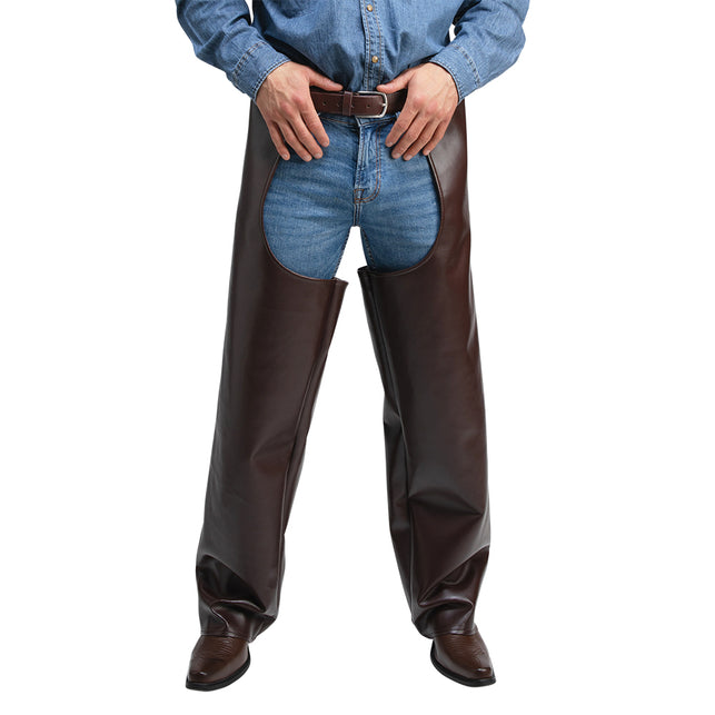 Wicked Costumes Luxe leren cowboy chaps