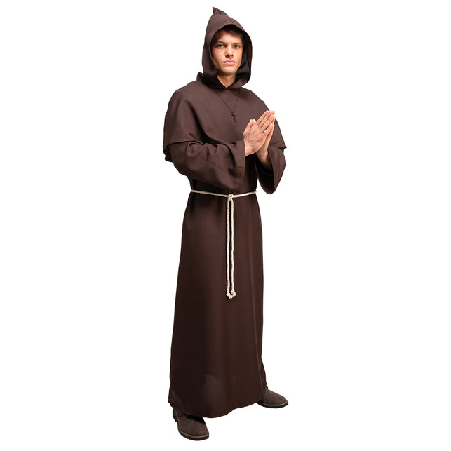 Wicked Costumes Monnik kostuum bruin middeleeuws