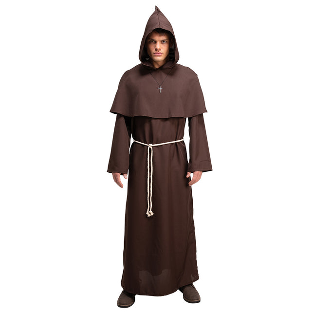 Wicked Costumes Monnik kostuum bruin middeleeuws