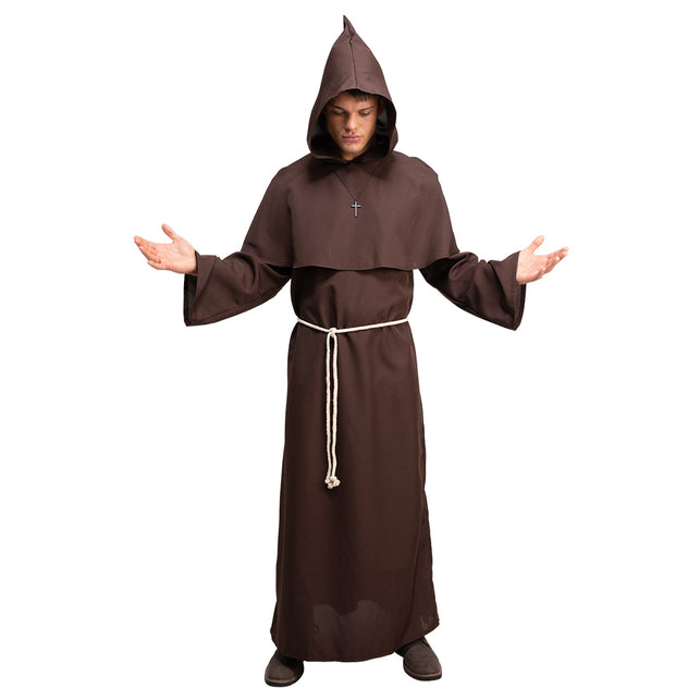 Wicked Costumes Monnik kostuum bruin middeleeuws